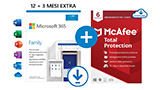 Costa meno di un caff� al mese: solo 56,99� per Microsoft 365 Family 6 utenze, 15 mesi, con Norton 360 o McAfee Total Protection e 6TB in cloud! 