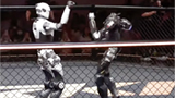 Perde la testa e continua a tirare pugni e calci: il primo torneo di combattimento tra robot umanoidi