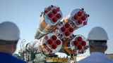 Sul razzo spaziale della missione Soyuz MS-29 c'era la pubblicit&agrave; di una bibita energetica russa